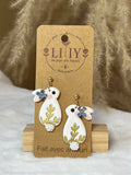 🐰Petit lapin fleuri bleu